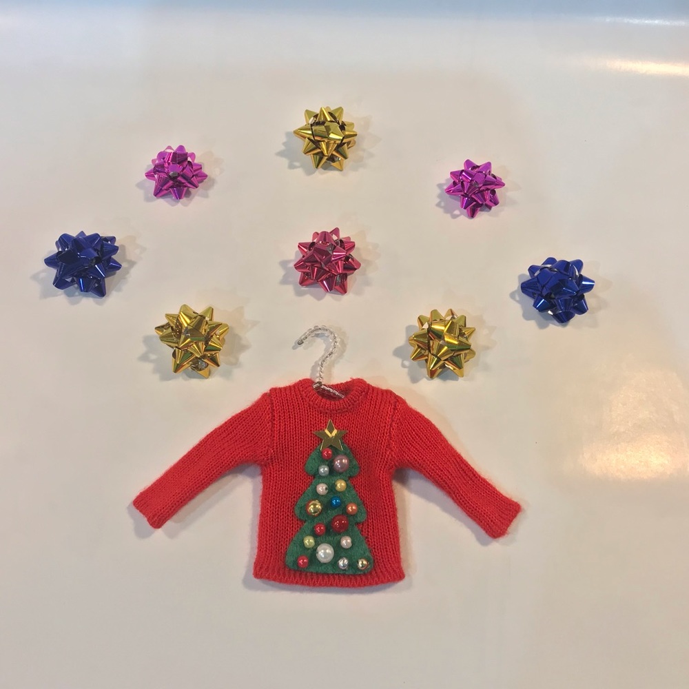 Michael Simon Christmas Tree Sweater Ornament in Gift Box